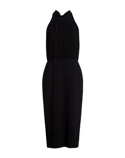 Max Mara Studio Woman Midi Dress Black Size 10 Triacetate, Polyester