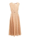 Max Mara Studio Woman Midi Dress Blush Size 2 Cotton, Polyamide