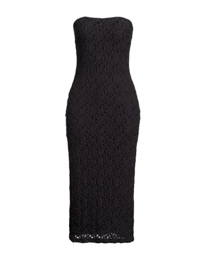 Max Mara Studio Woman Midi Dress Midnight Blue Size L Cotton, Polyamide, Elastane