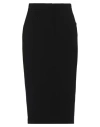 Max Mara Tailored Midi Skirt In Smooth Triacetate In Black