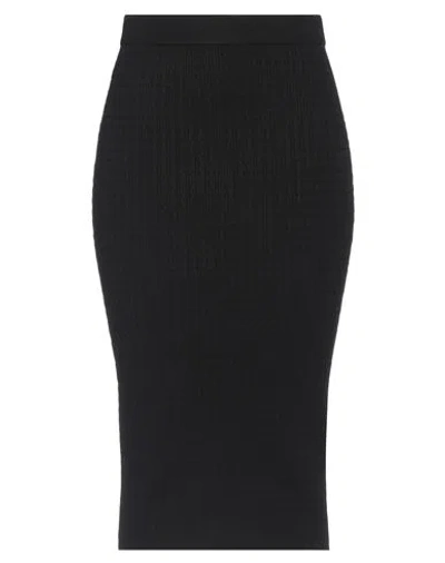 Max Mara Studio Woman Midi Skirt Black Size M Viscose, Polyester