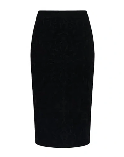 Max Mara Studio Woman Midi Skirt Black Size Xs Viscose, Polyamide, Polyester