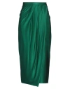 Max Mara Studio Woman Midi Skirt Emerald Green Size M Viscose, Elastane In Green