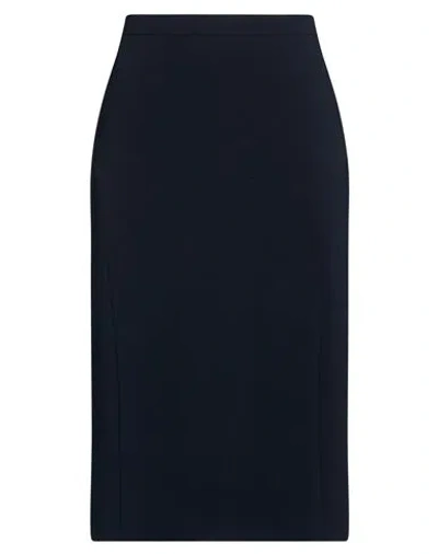 Max Mara Solid-color Bodycon Skirt In Blue