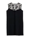 Max Mara Studio Woman Mini Dress Black Size 12 Triacetate, Polyester