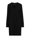 Max Mara Studio Woman Mini Dress Black Size 12 Triacetate, Polyester In Black