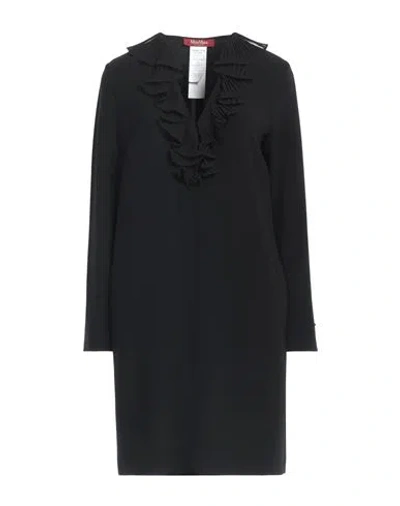 Max Mara Studio Woman Mini Dress Black Size 6 Triacetate, Polyester
