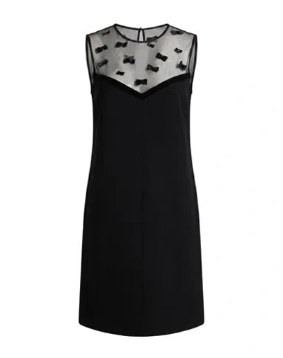 Max Mara Studio Woman Mini Dress Black Size 8 Triacetate, Polyester, Viscose