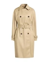 Max Mara Studio Woman Overcoat & Trench Coat Beige Size 6 Cotton, Elastane In Neutral