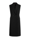 Max Mara Studio Woman Overcoat & Trench Coat Black Size 12 Viscose, Linen