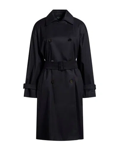 Max Mara Belted Trench Coat In Black