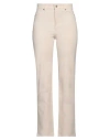 Max Mara Studio Woman Pants Beige Size 10 Cotton, Elastane In Beige