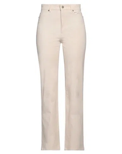 Max Mara Studio Woman Pants Beige Size 10 Cotton, Elastane