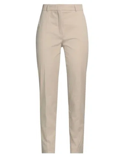 Max Mara Studio Woman Pants Beige Size 6 Cotton, Elastane In Beige