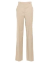 Max Mara Beige Regular Flat Front Pant In Neutral