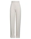 Max Mara Studio Woman Pants Beige Size S Wool, Cashmere In White