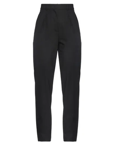 Max Mara Studio Woman Pants Black Size 10 Virgin Wool, Elastane