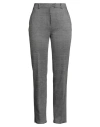 Max Mara Studio Woman Pants Black Size 14 Viscose, Cotton, Polyamide, Elastane In Gray