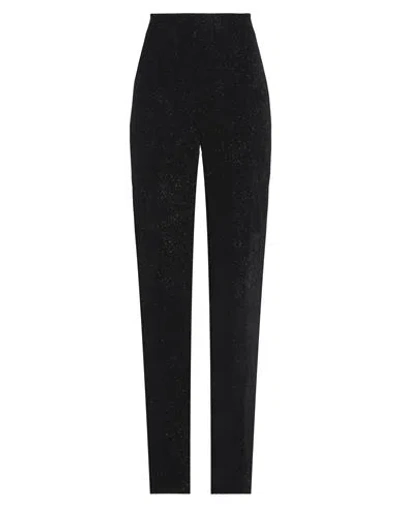 Max Mara Studio Woman Pants Black Size 14 Viscose, Silk, Elastane