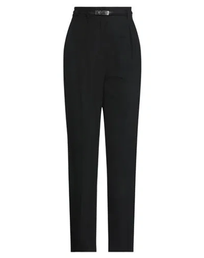 Max Mara Studio Woman Pants Black Size 4 Virgin Wool, Elastane