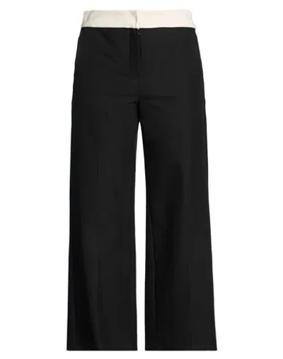 Max Mara Studio Woman Pants Black Size 6 Viscose, Cotton, Elastane