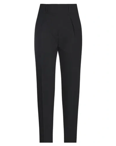 Max Mara Studio Woman Pants Black Size 8 Virgin Wool, Elastane