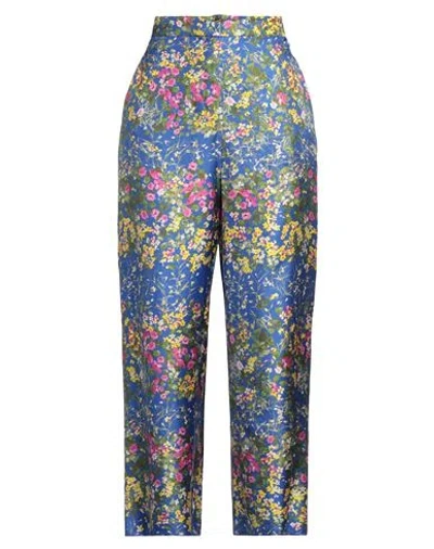 Max Mara Studio Woman Pants Blue Size 6 Silk