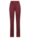 Max Mara Studio Woman Pants Brick Size 10 Cotton, Polyamide In Red