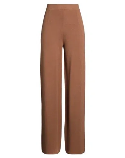 Max Mara Studio Woman Pants Brown Size M Viscose, Polyester