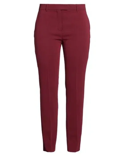 Max Mara Studio Woman Pants Burgundy Size 12 Triacetate, Polyester