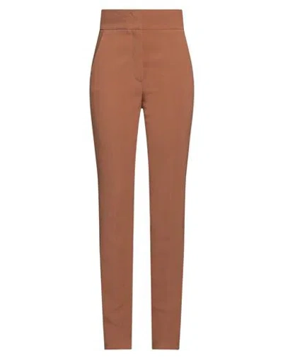Max Mara Studio Woman Pants Camel Size 12 Viscose, Elastane