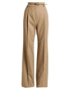 Max Mara Studio Woman Pants Camel Size 14 Virgin Wool