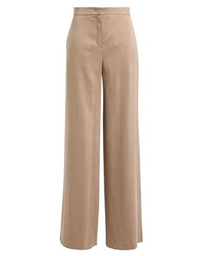 Max Mara Studio Woman Pants Camel Size 4 Lyocell In Beige