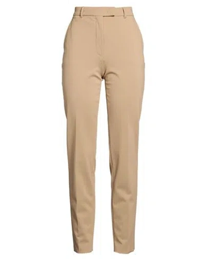 Max Mara Studio Woman Pants Camel Size 8 Viscose, Polyamide, Elastane In Brown