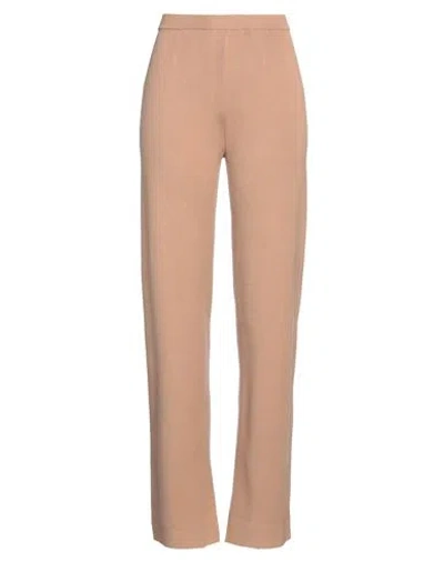 Max Mara Studio Woman Pants Camel Size S Viscose, Polyester In Beige