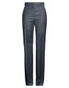 Max Mara Studio Woman Pants Charcoal Size 8 Virgin Wool, Elastane In Gray