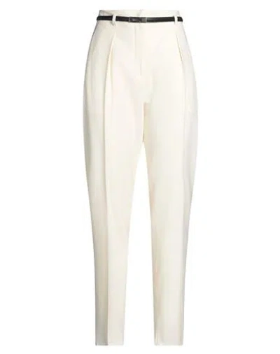 Max Mara Studio Woman Pants Cream Size 0 Virgin Wool, Elastane