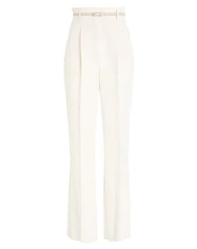 Max Mara Studio Woman Pants Cream Size 6 Triacetate, Polyester In Neutral