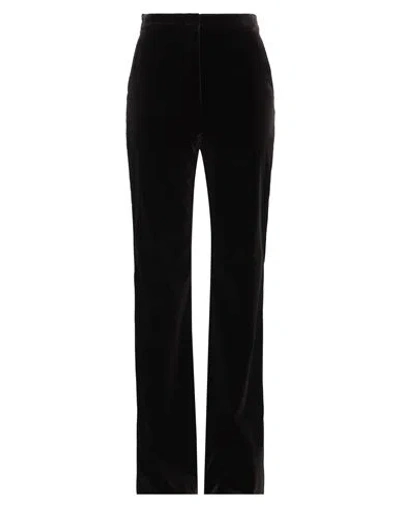 Max Mara Studio Woman Pants Dark Brown Size 8 Cotton, Elastane In Brown