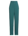 Max Mara Studio Woman Pants Dark Green Size 8 Triacetate, Polyester In Green