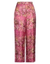 Max Mara Studio Woman Pants Fuchsia Size 12 Silk In Pink