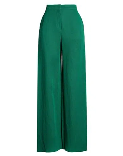 Max Mara Studio Woman Pants Emerald Green Size 12 Linen