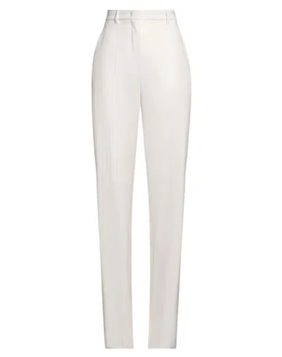 MAX MARA MAX MARA STUDIO WOMAN PANTS IVORY SIZE 4 VIRGIN WOOL