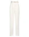 Max Mara Studio Woman Pants Ivory Size 10 Triacetate, Polyester In White