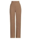 Max Mara Studio Woman Pants Khaki Size 10 Linen In Beige