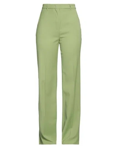 Max Mara Studio Woman Pants Light Green Size 12 Virgin Wool