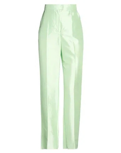Max Mara Studio Woman Pants Light Green Size 8 Silk