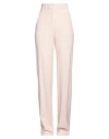 Max Mara Studio Woman Pants Light Pink Size 14 Virgin Wool In Pink