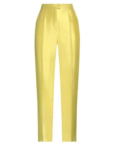 Max Mara Studio Woman Pants Lime Green Size 8 Silk In Green