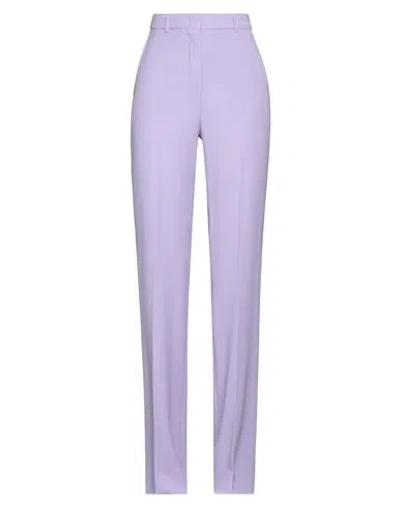 Max Mara Studio Woman Pants Light Purple Size 10 Virgin Wool